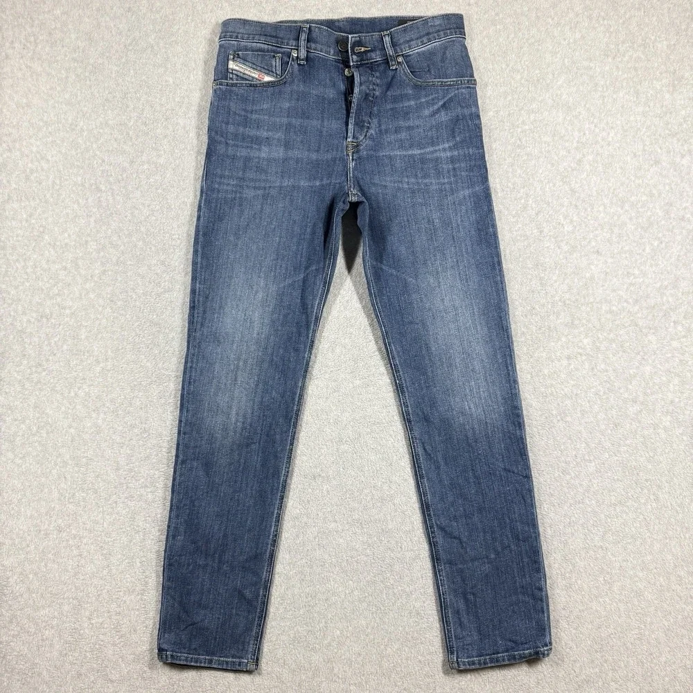 Diesel D-Fining Jeans‎ Men 29x30 Blue Regular Tapered Stretch Medium Wash 09A80